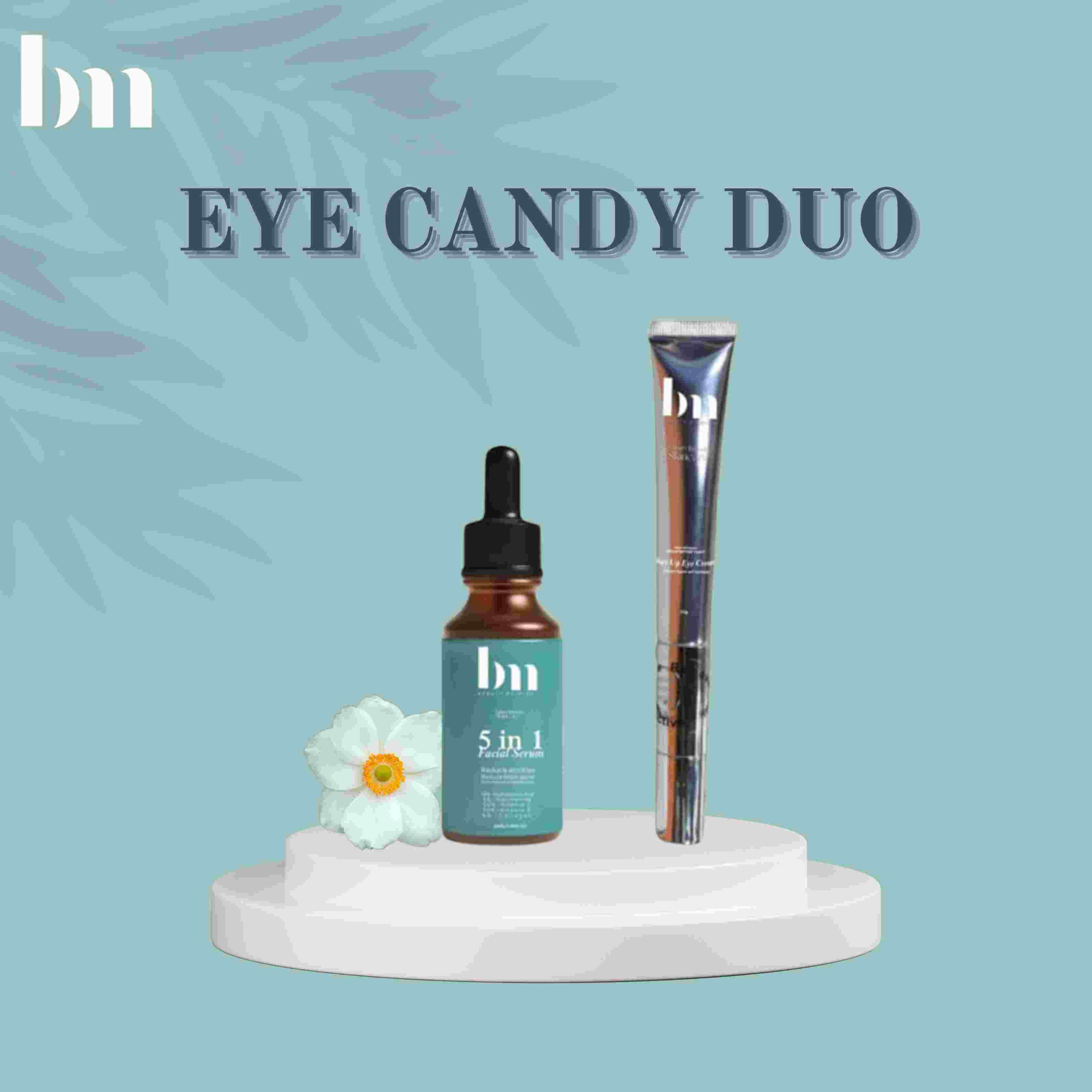 Illuminate Your Eyes: The Power Duo of 5-in-1 Facial Serum and Mini Vibration Eye Cream